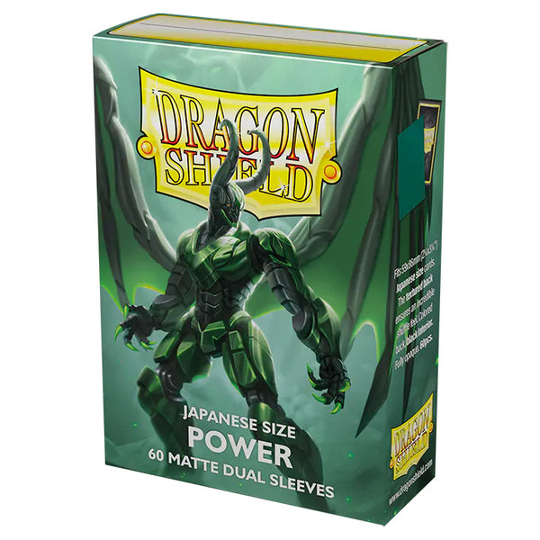 Dragon Shield: Mini - Matte Dual: Power (Metallic Green) 60 Count