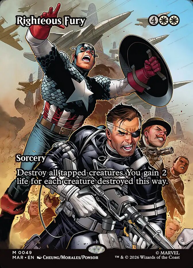 Righteous Fury [ #0049 Borderless ] (MAR-M)