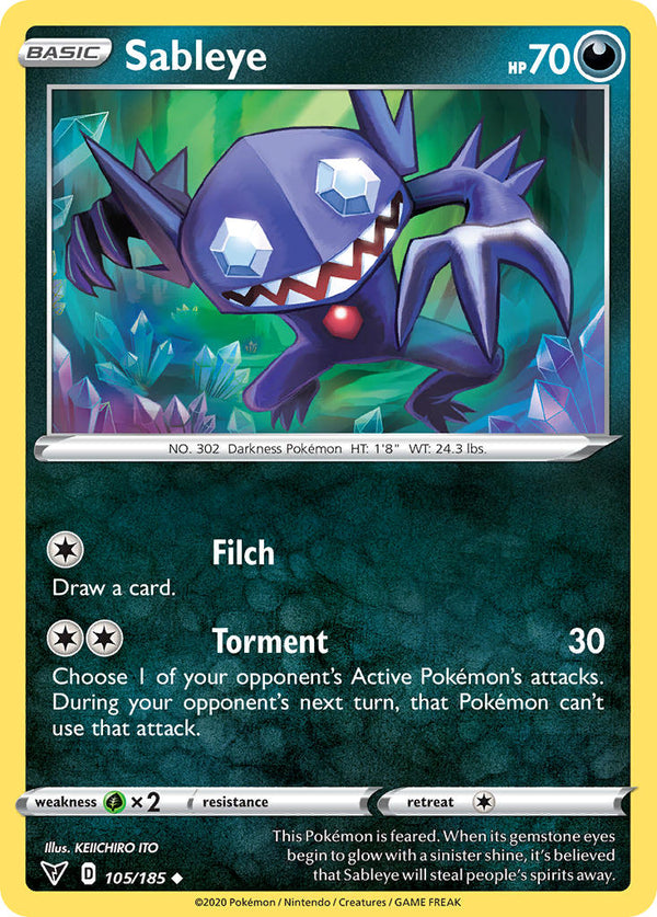 Sableye - 105/185 (SWSH04) Uncommon - Near Mint