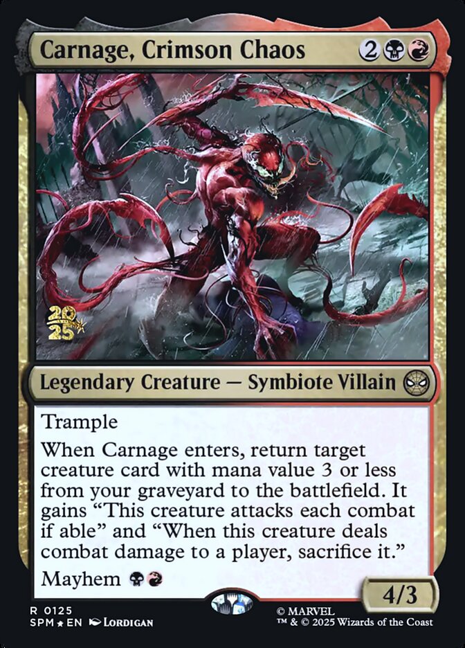 Carnage, Crimson Chaos [ #0125 ] (SPM-R)