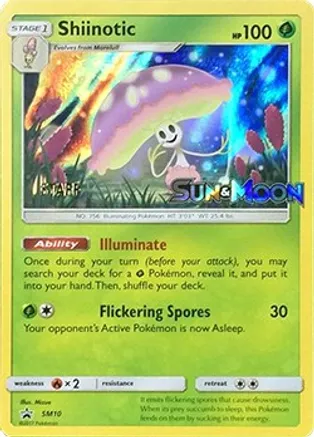 Shiinotic (Prerelease) [Staff] - SM10 (SM:PR) Promo - Near Mint Holofoil