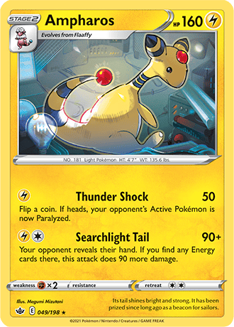 Ampharos - 049/198 (SWSH06) Rare - Near Mint