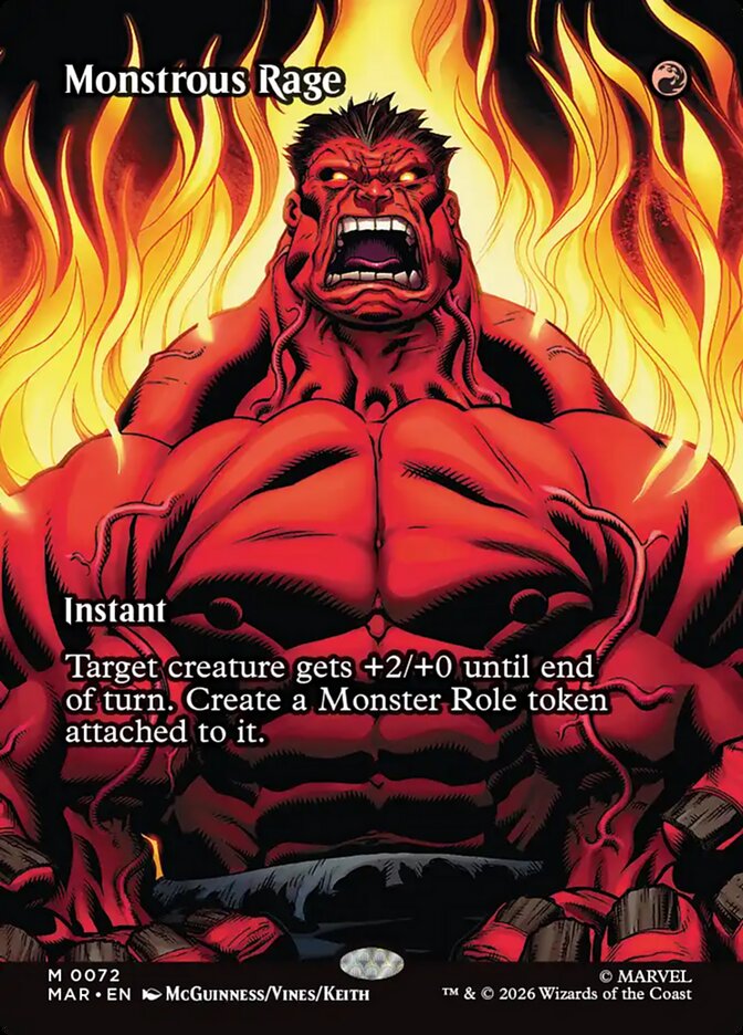 Monstrous Rage [ #0072 Borderless ] (MAR-M)