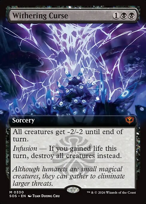 Withering Curse [ #0330 Extended Art ] (SOS-M)