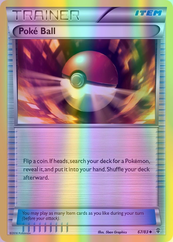 Poke Ball - 067/083 (GEN) Uncommon - Near Mint Reverse Holofoil