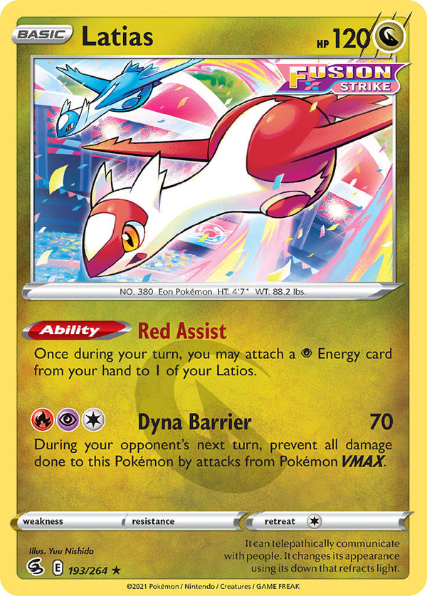 Latias - 193/264 (SWSH08) Rare - Near Mint