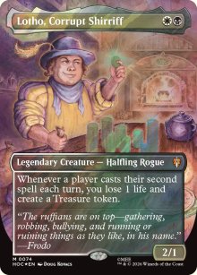 Lotho, Corrupt Shirriff [ #0074 Borderless Surge Foil ] (HOC-M)