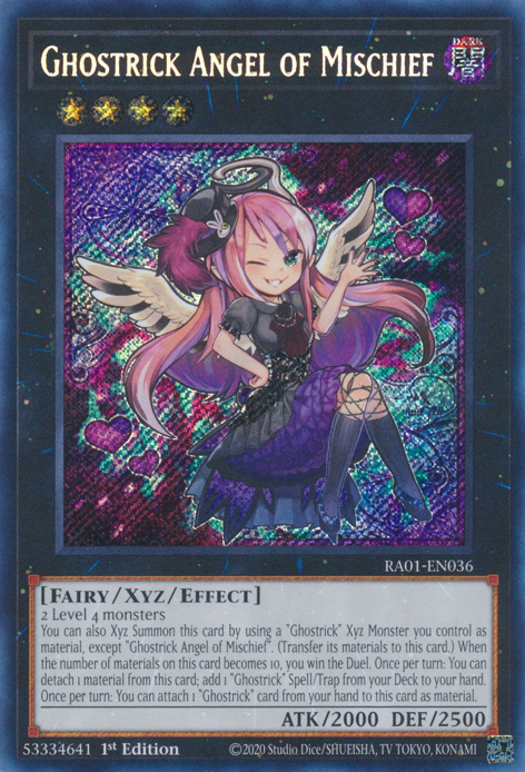 Ghostrick Angel of Mischief (RA01-EN036) Secret Rare - Near Mint 1st Edition