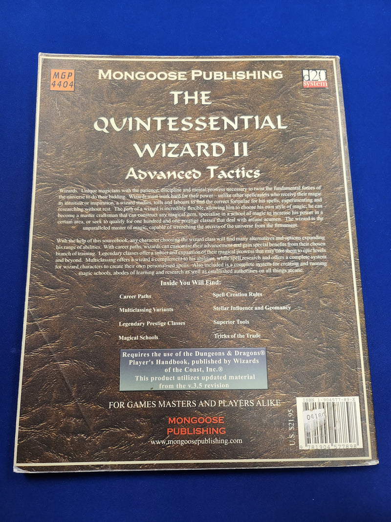 MGP 4404: The Quintessential Wizard II Advanced Tactics (USED)