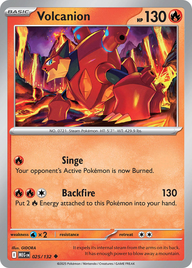 Volcanion - 025/132 (MEG) Uncommon