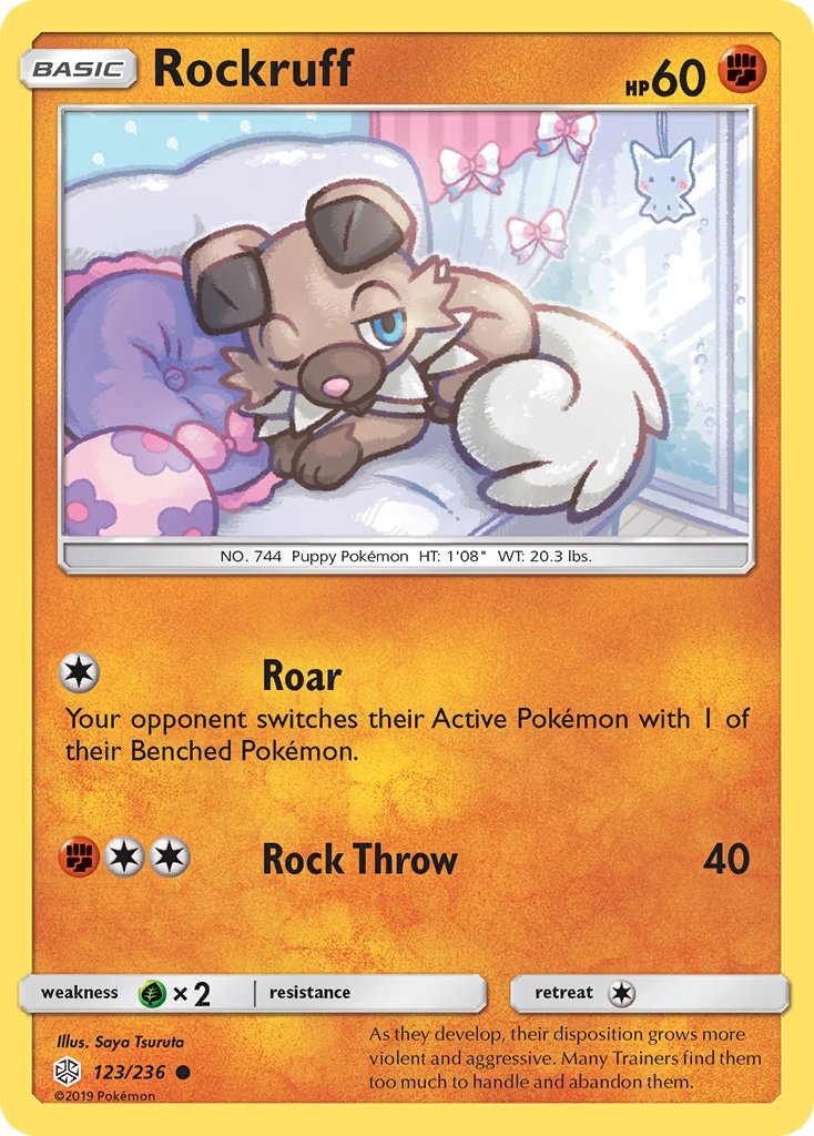 Rockruff - 123/236 (CEC) Common - Near Mint
