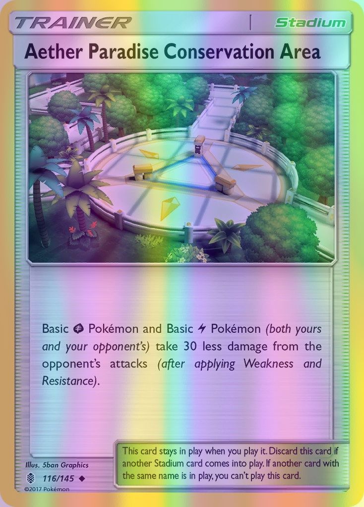 Aether Paradise Conservation Area - 116/145 (SM:GRI) Uncommon - Near Mint Reverse Holofoil