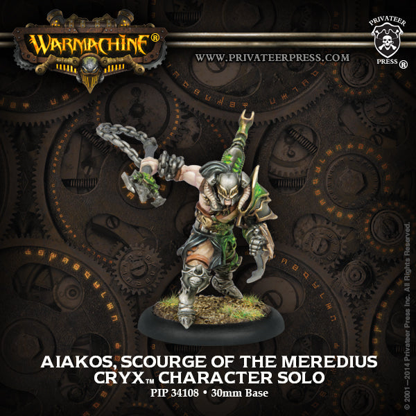 Warmachine: Cryx - Aiakos, Scourge of the Meredius, Character Solo (Metal)