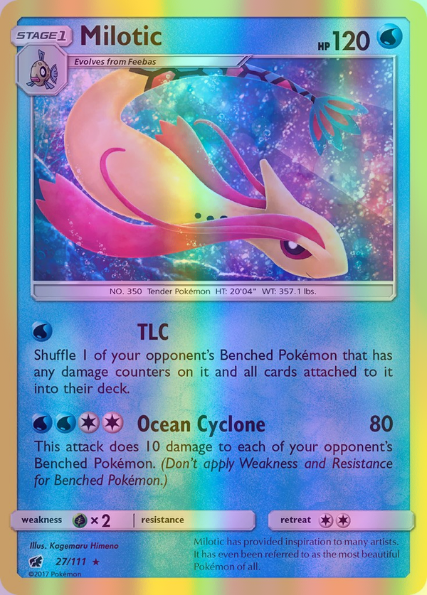 Milotic - 027/111 (CIN) Holo Rare - Near Mint Reverse Holofoil