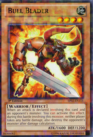 Bull Blader (Mosaic Rare) (BP02-EN115) Mosaic Rare - Near Mint 1st Edition