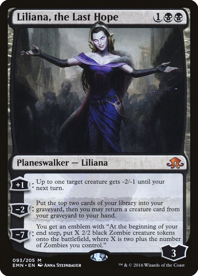 Liliana, the Last Hope (EMN-M) Moderate Play