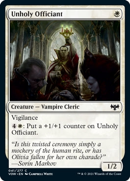 Unholy Officiant (VOW-C)