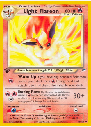 Light Flareon (46/105) Moderate Play