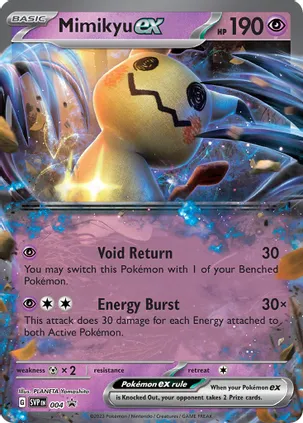 Mimikyu ex - 4 (SVP) Promo - Near Mint Holofoil