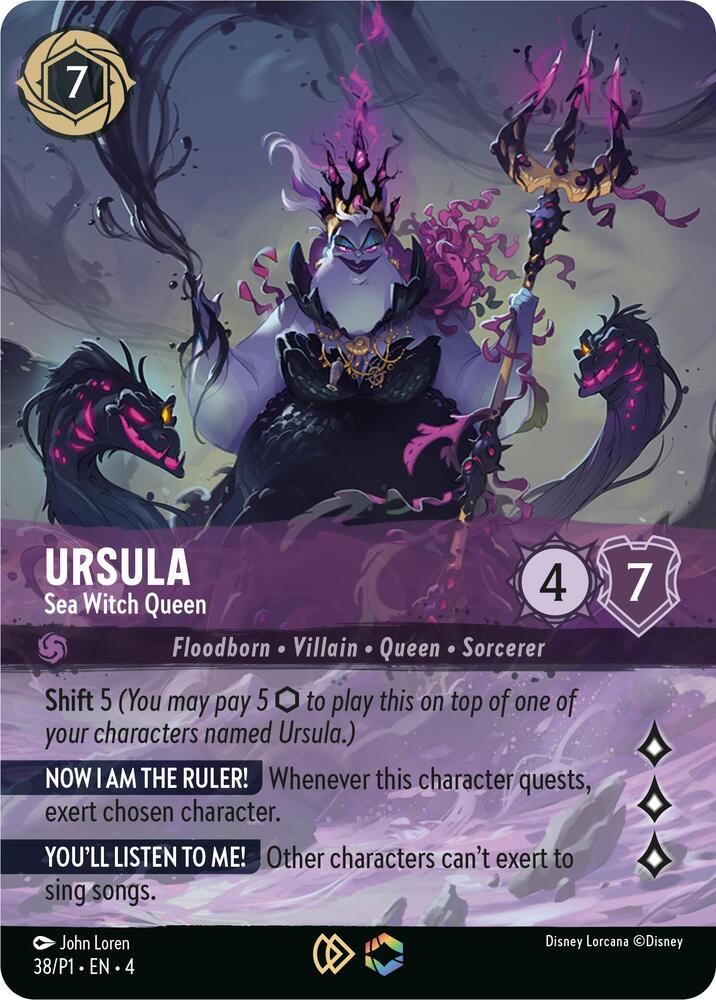 Ursula - Sea Witch Queen (Store Championship) (Promo Cards 38/P1) Promo - Near Mint Holofoil