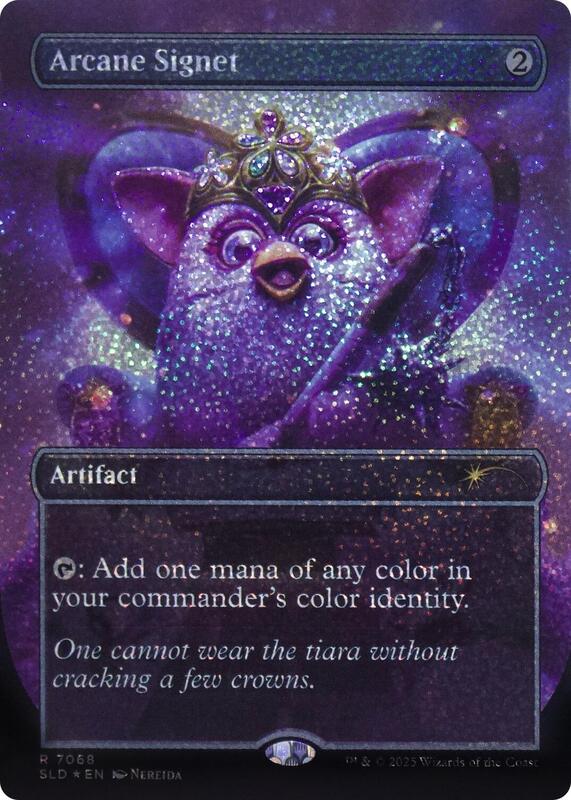 Arcane Signet [#7068 Confettifoil] (SLD-R-FOIL)