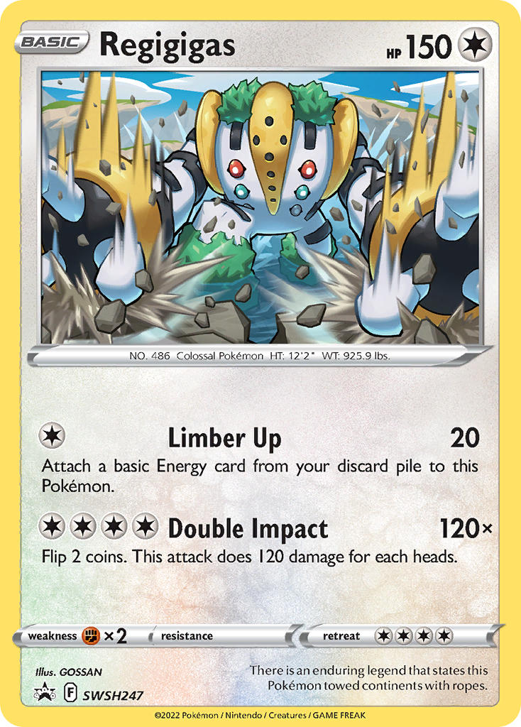 Regigigas (Cosmos Holo) - SWSH247 (SWSH:PR) Promo - Near Mint Holofoil