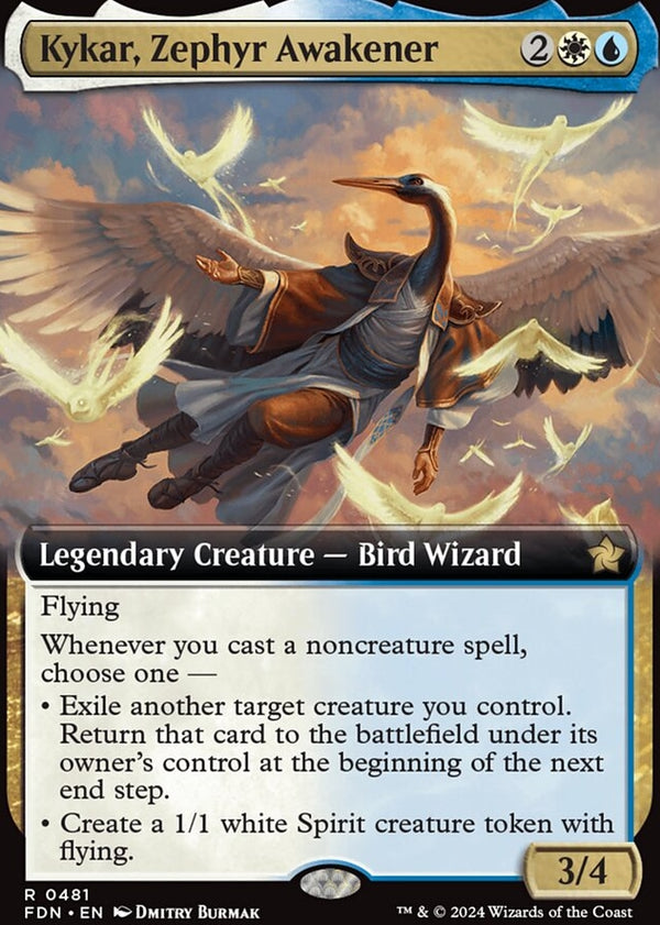 Kykar, Zephyr Awakener [#0481 Extended Art] (FDN-R-FOIL)