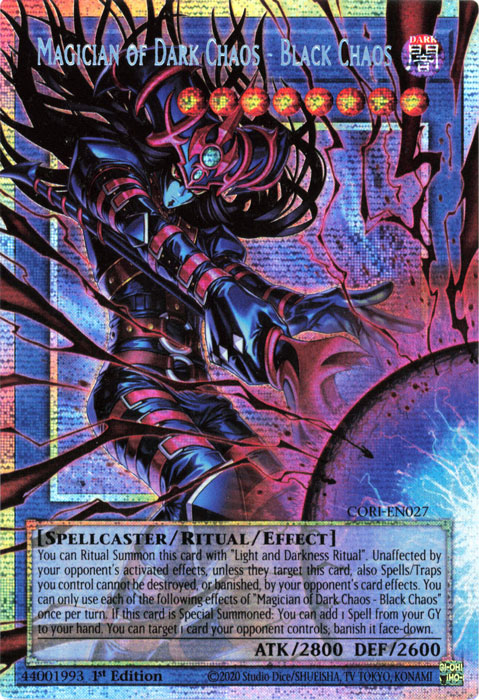 Magician of Dark Chaos - Black Chaos (Extended Art) (CORI-EN027)