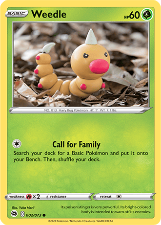 Weedle - 02/73 (CHP) Common - Near Mint