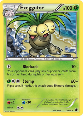 Exeggutor - 5/116 (PLF) - Near Mint Reverse  Holofoil