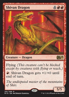 Shivan Dragon [#281] (M15-R-SD)