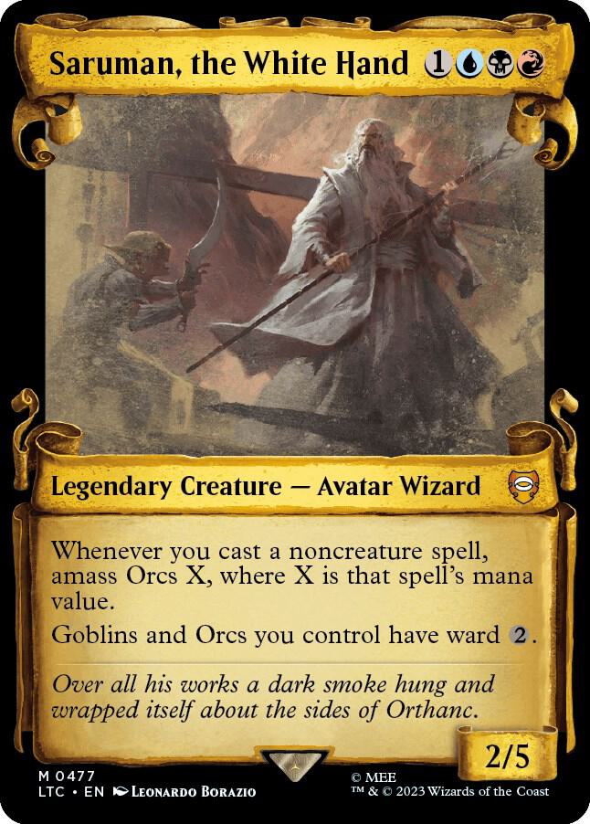 Saruman, the White Hand [#0477 Showcase Scrolls] (LTC-M-FOIL)