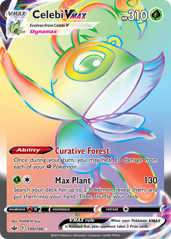 Celebi VMAX - 199/198 (SWSH06) Secret Rare - Near Mint Holofoil