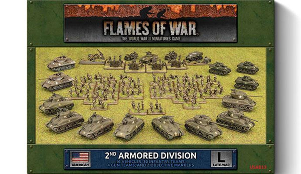 Flames of War: WWII: USA (USAB13) - 2nd Armored Division Army Deal (Late)