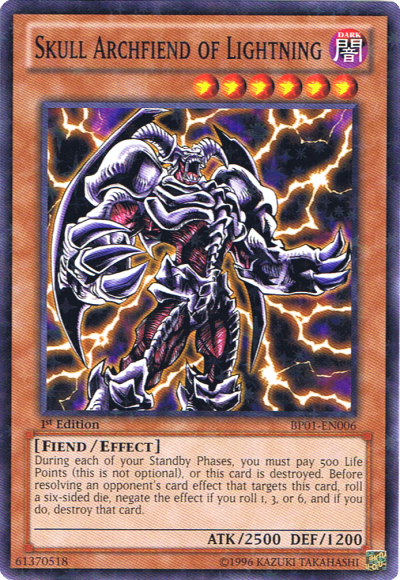 Skull Archfiend of Lightning (Starfoil) (BP01-EN006) Starfoil Rare - Near Mint 1st Edition