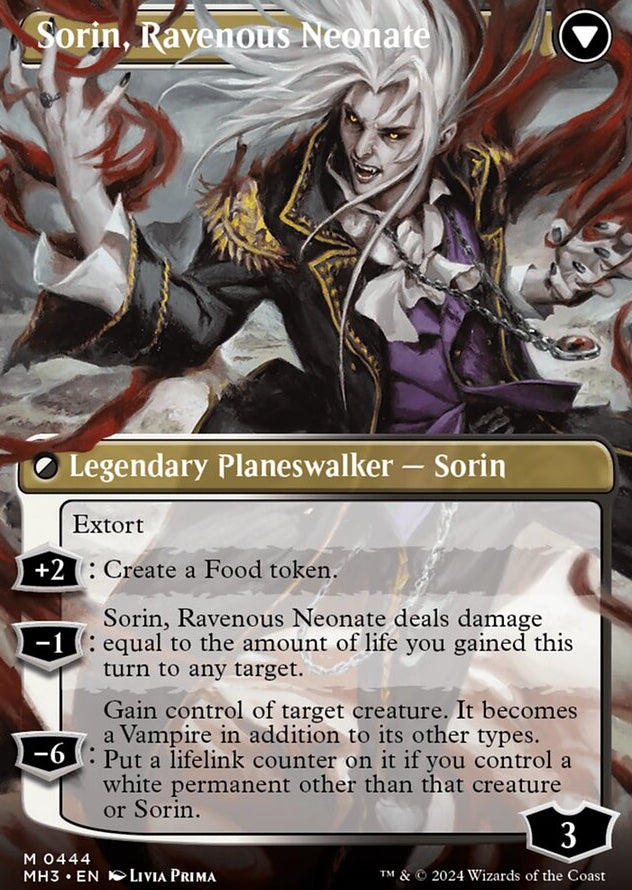 Sorin of House Markov // Sorin, Ravenous Neonate [#0444 Borderless] (MH3-M-FOIL)