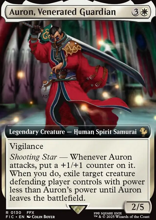 Auron, Venerated Guardian [ #0130 Extended Art ] (FIC-R)