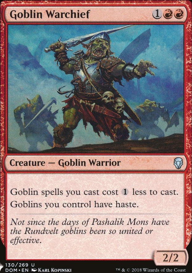 Goblin Warchief (DOM-U-LIST)