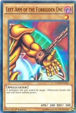 Left Arm of the Forbidden One (YGLD-ENA21) 1st Edition Moderate Play