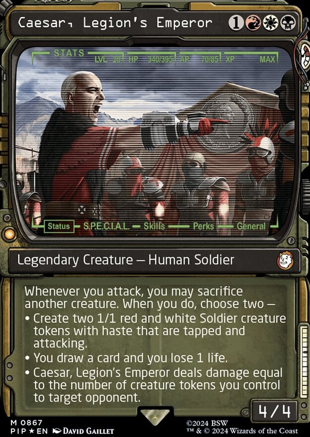 Caesar, Legion's Emperor [#0867 Showcase Surge Foil] (PIP-M)