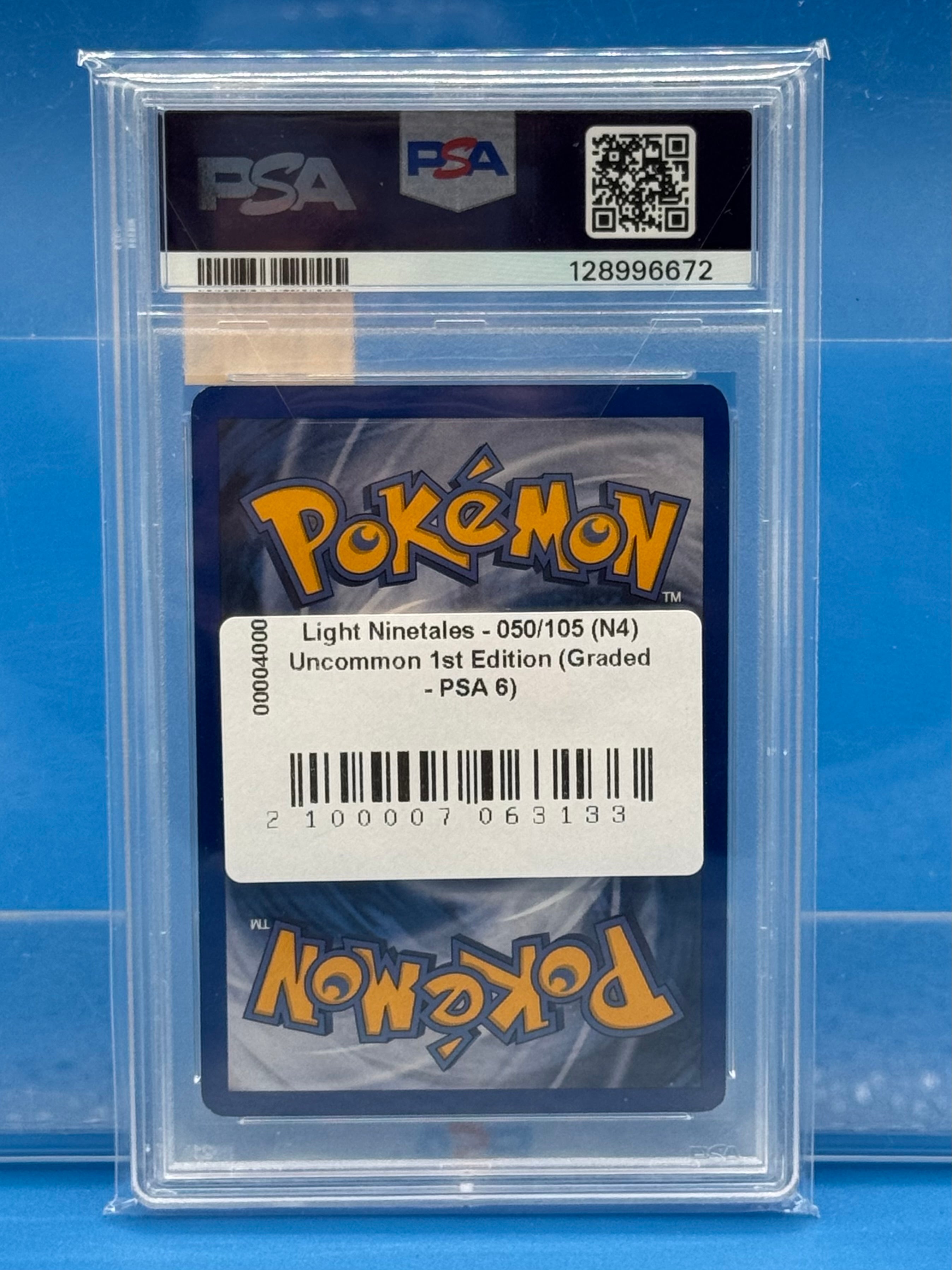 Light Ninetales - 050/105 (N4) Uncommon 1st Edition (Graded - PSA 6)