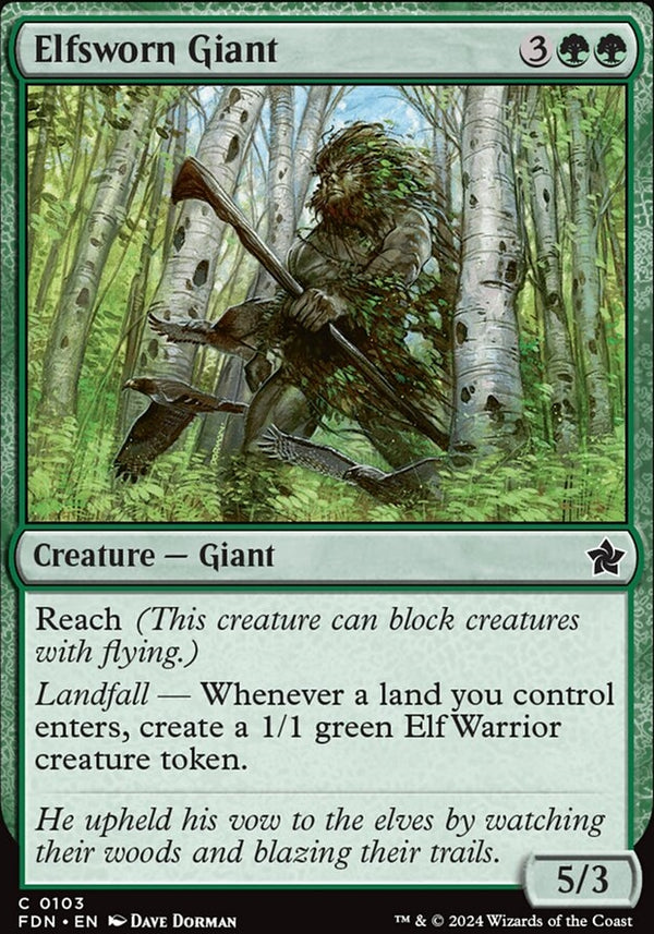 Elfsworn Giant [#0103] (FDN-C)