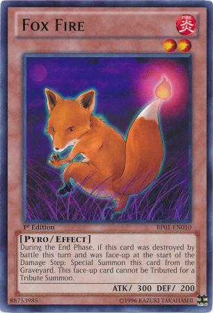 Fox Fire (BP01-EN010) Rare - Near Mint 1st Edition