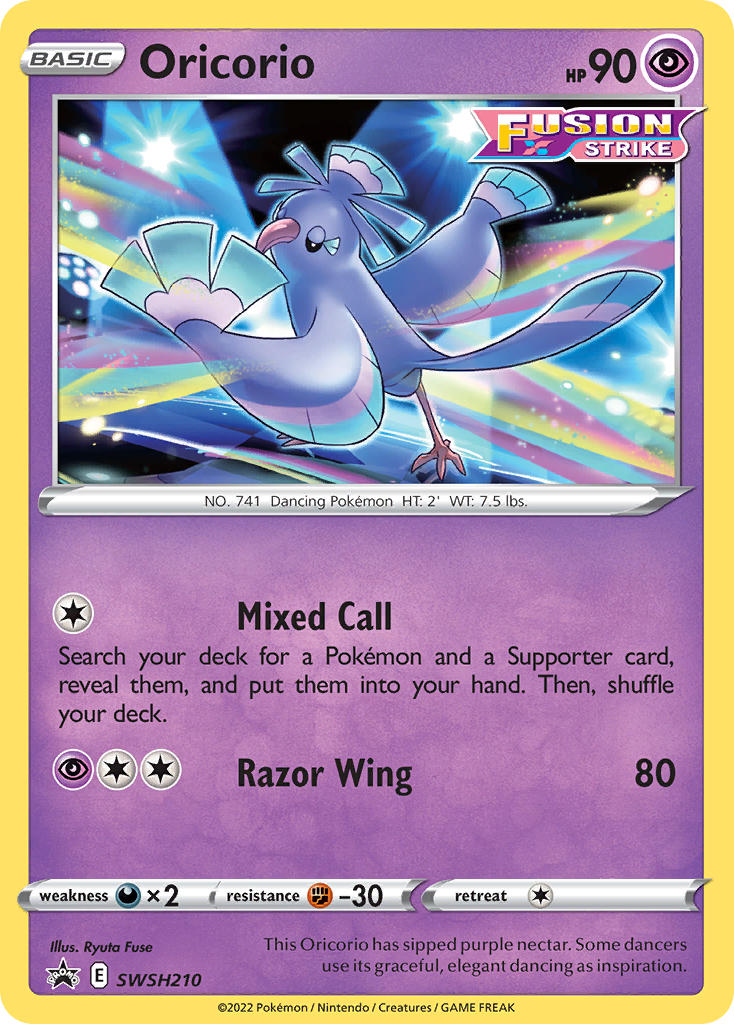 Oricorio - SWSH210 (SWSH:PR) Promo - Near Mint Holofoil