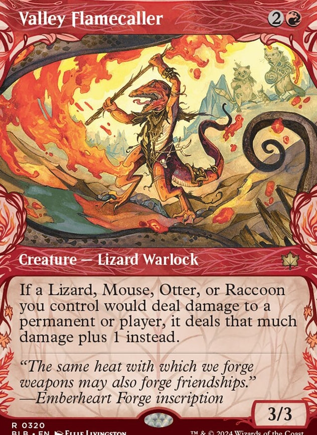 Valley Flamecaller [#0320 Showcase] (BLB-R-FOIL)