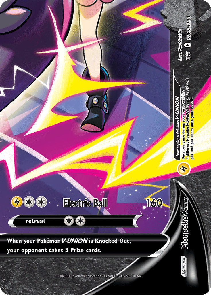 Morpeko V-Union - SWSH290 (SWSH:PR) Promo - Near Mint Holofoil