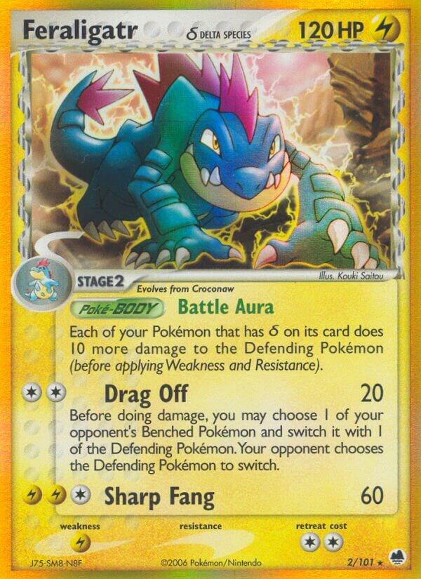 Feraligatr (Delta Species) - 2/101 (DF) Holo Rare - Near Mint Reverse Holofoil