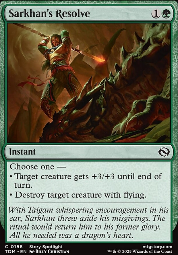 Sarkhan's Resolve [ #0158 ] (TDM-C)