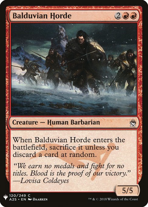 Balduvian Horde [Mystery Booster #0847] (A25-C)