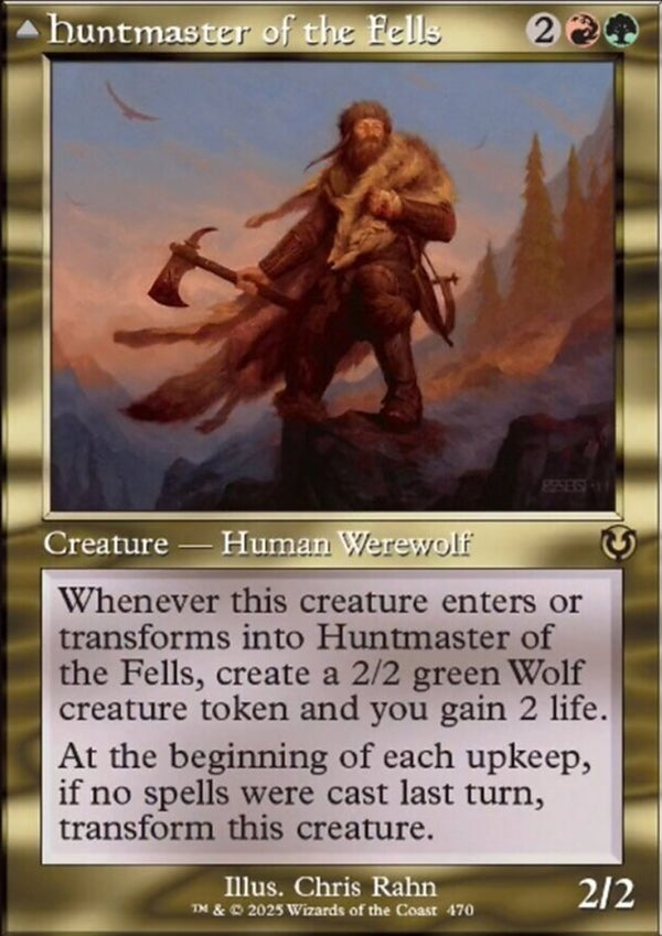 Huntmaster of the Fells // Ravager of the Fells [ #0470 Classic Frame ] (INR-R-FOIL)